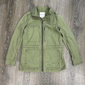 Madewell Army Green Military Fleet Jacket Size XS EUC